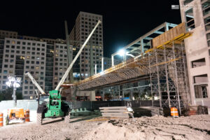Building Through the Night: Progress at FIU Pedestrian Bridge